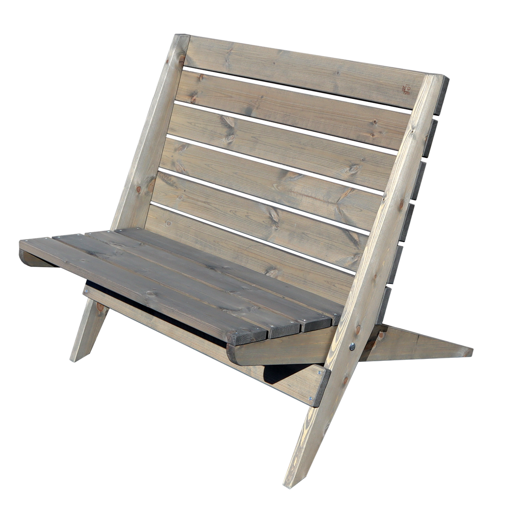 Stol furu oljad EcoFurn Double Granny